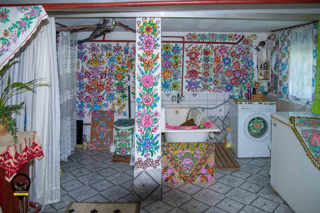 Malowana wieś Zalipie - łazienka